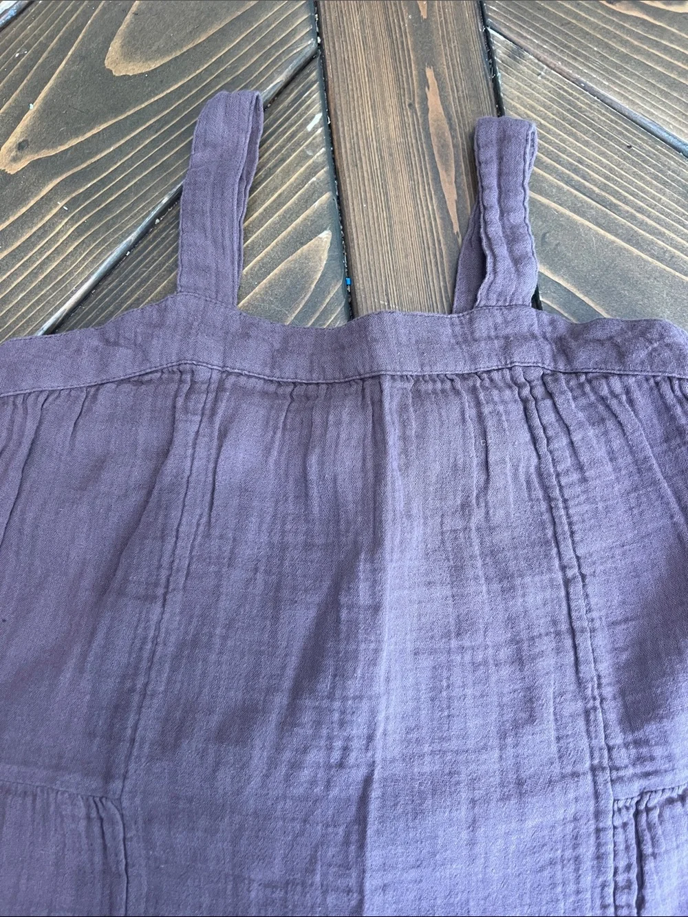 GAP Girls Purple Tiered Cotton Dress